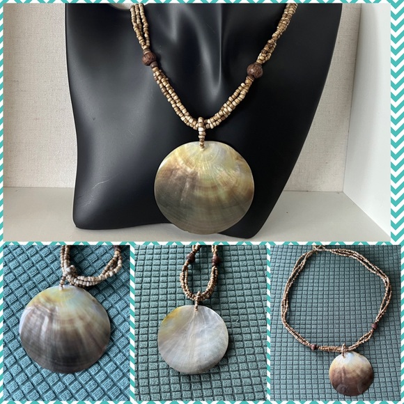 Boho shell necklace - Picture 2 of 5